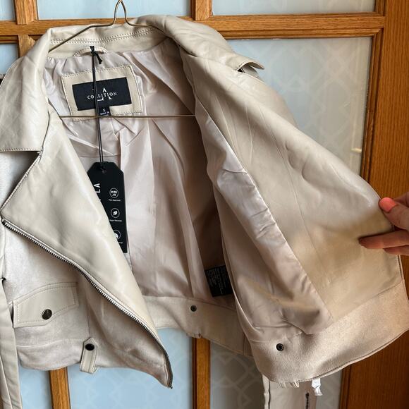 NWT! LA Coalition Women’s Sz Sm Faux Suede Long Sleeve Faux Pockets Zip Jacket - Picture 6 of 15